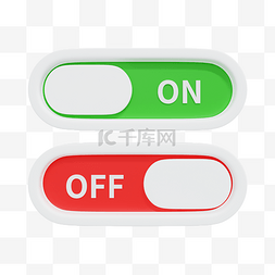 3d开关按钮图片_3DC4D立体NOOFF按钮