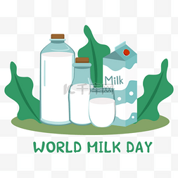 世界牛奶日各种美味的牛奶