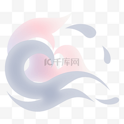 国潮风logo图片_梦幻国潮浪花海浪