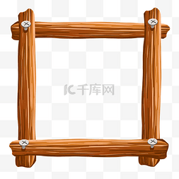 正方形木质图片_木板钉正方形边框