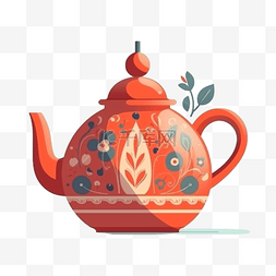 卡通手绘茶具茶壶