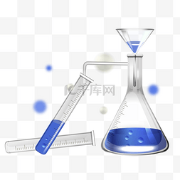 烧杯实验图片_化学实验药剂液体玻璃容器