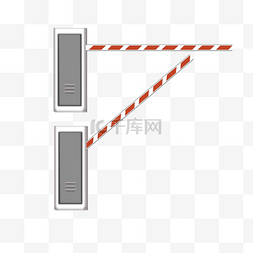 被禁图片_汽车障碍门禁门闸卡通