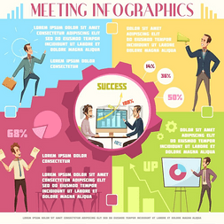 会议背景商务图片_商务会议信息图表集。