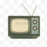五一五四青年节劳动节复古怀旧电视机