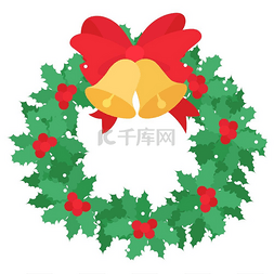 庆祝标志图片_庆祝圣诞节的传统装饰。