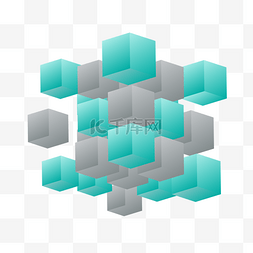 立体立方体图片_立体方块立方体几何魔方