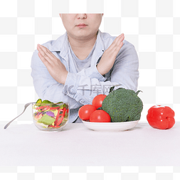 吃蔬菜减肥男人轻食健康