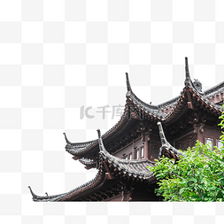 中式摄影图片_古风房屋飞檐建筑