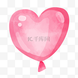 心气球透明粉色爱心创意