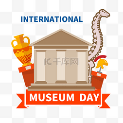 恐龙考古图片_艺术古代化石展品国际博物馆日