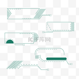 绿色边框纹理图片_文本框现代商务科技电商组图