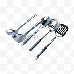 不锈钢器具图片_器具餐厅金属汤勺 菜铲 勺子 漏勺