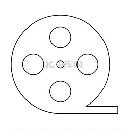 卷卷条图片_胶片条黑色图标