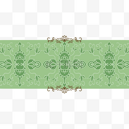 中式古典绿色花纹底纹