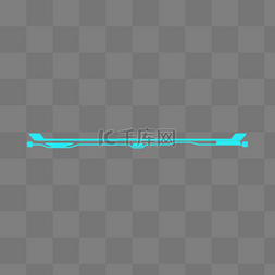 装饰发光线条图片_科技风发光分割线