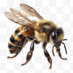 卡通手绘昆虫黄蜂