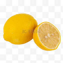 新鲜水果切开柠檬