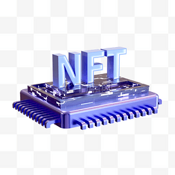 科技数字4图片_3D立体NFT数字藏品