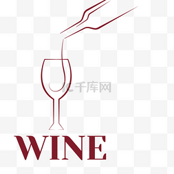葡萄酒标志矢量图