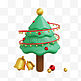 3DC4D立体圣诞圣诞节圣诞树