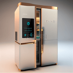 电冰箱免扣素材图片_电器未来感家电冰箱
