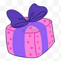 情人送礼物卡通图片_蓝紫色系生日组合蓝色蝴蝶结粉色
