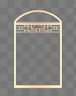 中式复古窗户图片_立体浮雕门窗中式边框