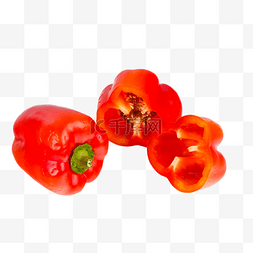 红色彩椒蔬菜食材