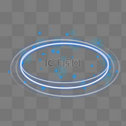 圆环素材图片图片_蓝色光感环形光光环圆环发光