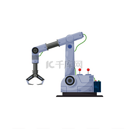 工厂作业图图片_自动化爪、机械臂、制造机器人隔