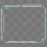 渐变科技线条边框文本框