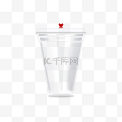 透明塑料奶茶杯图片_杯子透明塑料写实样机