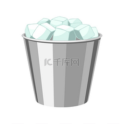 冷却器图片_用于冷却瓶子的冰桶。