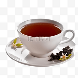 红茶插画图片_卡通手绘茶饮红茶