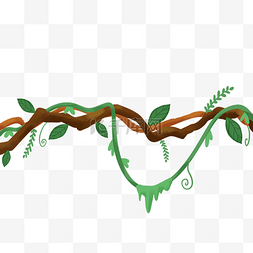 丝线缠绕图片_藤蔓植物缠绕的绿植