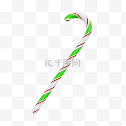 立体拐杖糖图片_3DC4D立体圣诞拐杖糖糖果