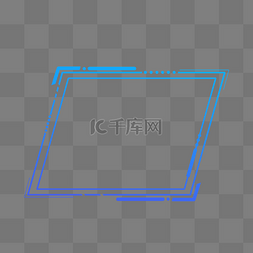 线条商务科技图片_蓝色线条科技边框