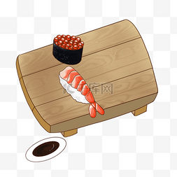 鱼子酱军舰图片_桌上美味鲜香的寿司
