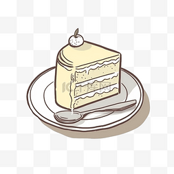 蛋糕扁平卡通免抠图素材