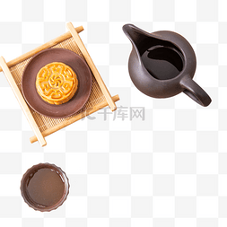 广式甜点图片_美食中秋月饼茶