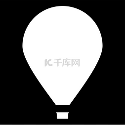 高飞的氢气球图片_热气球图标。