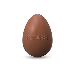 巧克力逼真的鸡蛋3全蛋符号带有