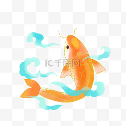 国潮橙色金鱼