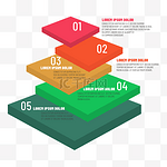 几何信息图表抽象商务彩色