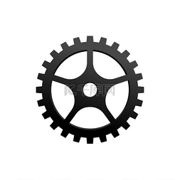 工会象征图片_机械齿轮运动机构隔离图标矢量齿