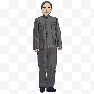 q萌民国中山装先生