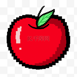 像素游戏水果红色苹果