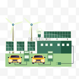汽车机械风图片_太阳能电池板充电汽车环保绿色能