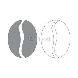 设置下缺口图片_咖啡豆灰色设置图标.. 咖啡豆灰色